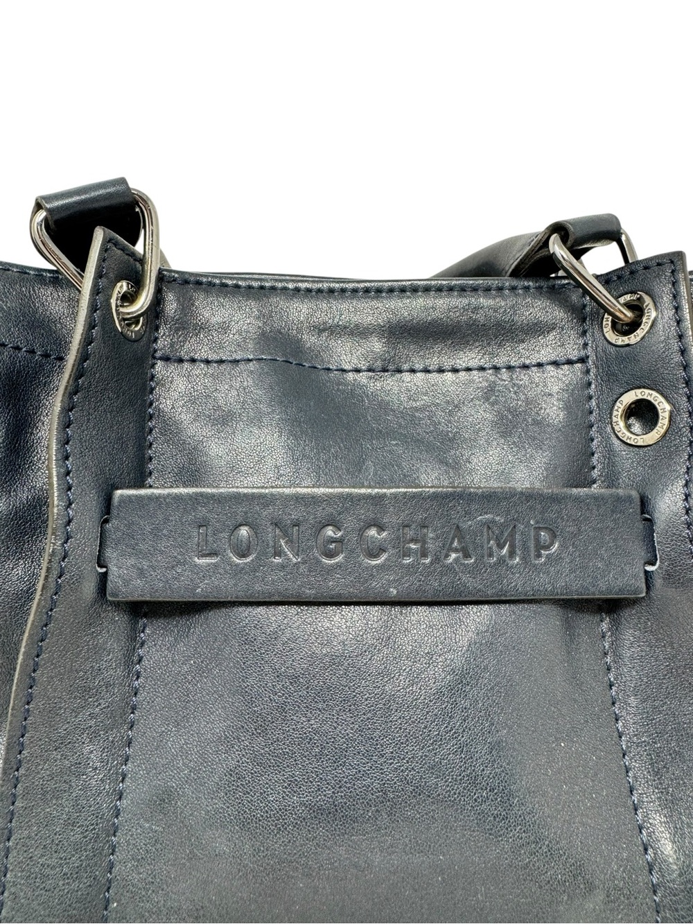 Longchamp Medium 3D Satchel Navy - Picture 2 of 11